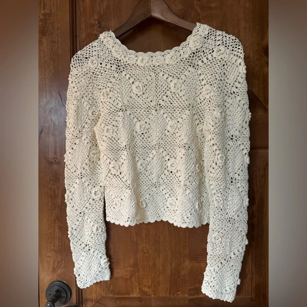 NEW Doen Ottoline crochet cardiga - Picture 5 of 6